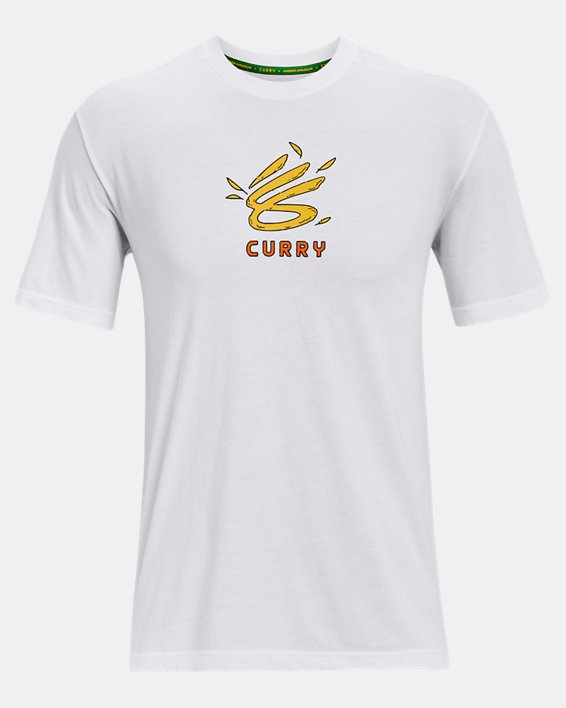 Men's Curry Big Bird Airplane T-Shirt, White, pdpMainDesktop image number 5
